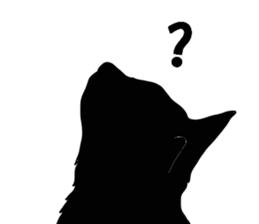 Cat shadow sticker #12981209