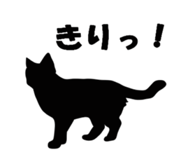 Cat shadow sticker #12981226