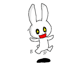 harmless rabbit(english) sticker #12982334