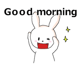 harmless rabbit(english) sticker #12982336