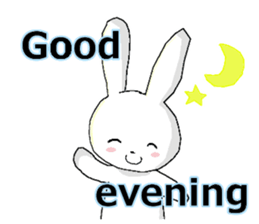 harmless rabbit(english) sticker #12982338