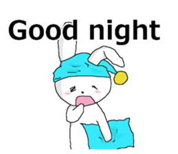 harmless rabbit(english) sticker #12982339