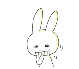 harmless rabbit(english) sticker #12982342