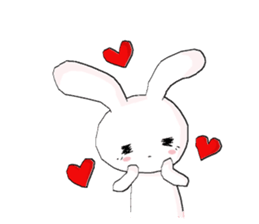 harmless rabbit(english) sticker #12982343