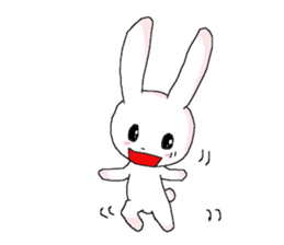 harmless rabbit(english) sticker #12982346