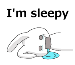 harmless rabbit(english) sticker #12982348