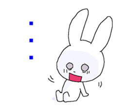 harmless rabbit(english) sticker #12982350