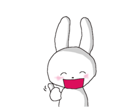 harmless rabbit(english) sticker #12982351