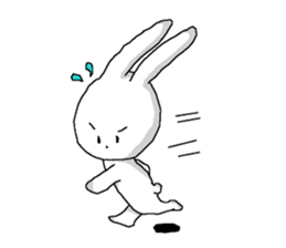 harmless rabbit(english) sticker #12982357