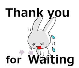 harmless rabbit(english) sticker #12982358