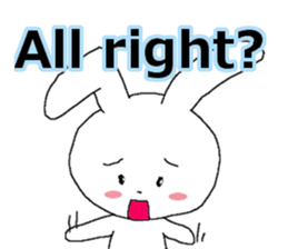harmless rabbit(english) sticker #12982359