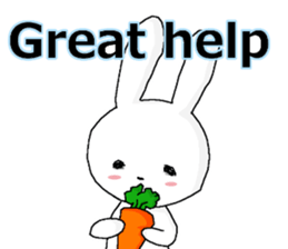 harmless rabbit(english) sticker #12982360