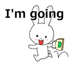 harmless rabbit(english) sticker #12982361