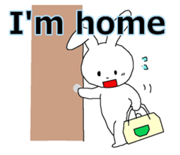 harmless rabbit(english) sticker #12982362