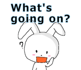 harmless rabbit(english) sticker #12982363