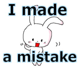 harmless rabbit(english) sticker #12982368