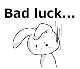 harmless rabbit(english) sticker #12982369