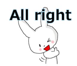 harmless rabbit(english) sticker #12982370