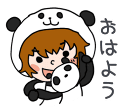 Hug a Panda sticker #12982734