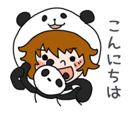 Hug a Panda sticker #12982735