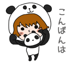 Hug a Panda sticker #12982736