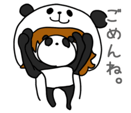 Hug a Panda sticker #12982737
