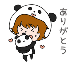 Hug a Panda sticker #12982738