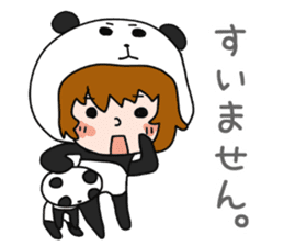 Hug a Panda sticker #12982740