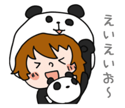 Hug a Panda sticker #12982751