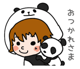 Hug a Panda sticker #12982752