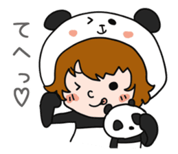Hug a Panda sticker #12982753
