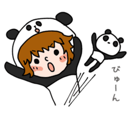 Hug a Panda sticker #12982754
