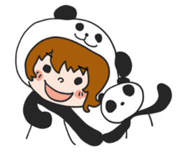 Hug a Panda sticker #12982762