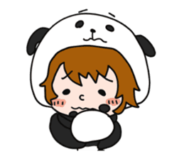 Hug a Panda sticker #12982763