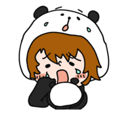 Hug a Panda sticker #12982764