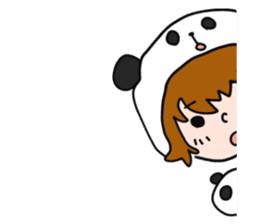 Hug a Panda sticker #12982765