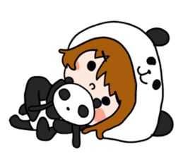 Hug a Panda sticker #12982766