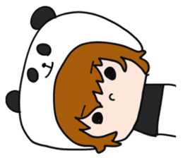 Hug a Panda sticker #12982769