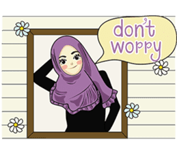 Hijab cutie (Eng) sticker #12983339
