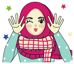 Hijab cutie (Eng) sticker #12983341