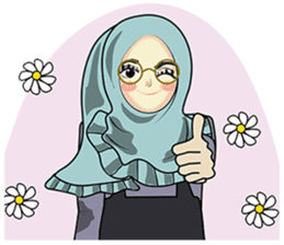 Hijab cutie (Eng) sticker #12983342