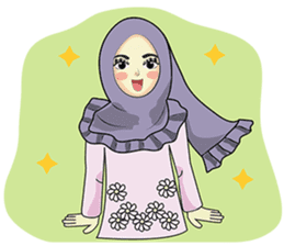 Hijab cutie (Eng) sticker #12983344