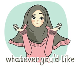 Hijab cutie (Eng) sticker #12983345