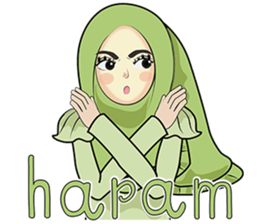 Hijab cutie (Eng) sticker #12983347