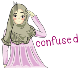 Hijab cutie (Eng) sticker #12983348