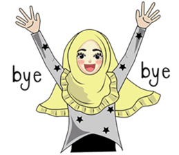Hijab cutie (Eng) sticker #12983349