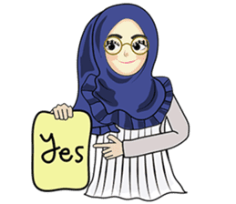 Hijab cutie (Eng) sticker #12983351