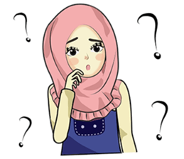 Hijab cutie (Eng) sticker #12983353