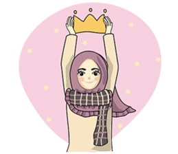 Hijab cutie (Eng) sticker #12983355