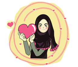 Hijab cutie (Eng) sticker #12983356
